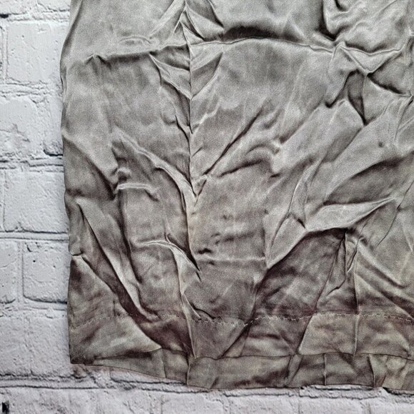 Les Copains 100% Silk Shell Marbled Gray Cowl Neck Sleeveless Dress Size Unknown - Picture 8 of 12